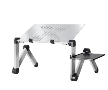 Laptop Table Stand With Adjustable Folding Ergonomic Design Stand Notebook Desk For Ultrabook Netbook Or Tablet With Mouse Pad - Image 4
