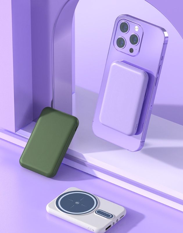 Magnetic Suction Charging Bank Wireless Charging Bank Mobile Power Supply - Image 4